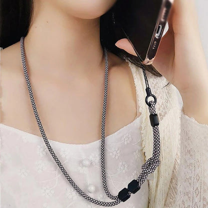 Dual-use Detachable Adjustment Mobile Phone Lanyard Anti-lost Wrist Rope, Light Brown, Black and Blue, Pink