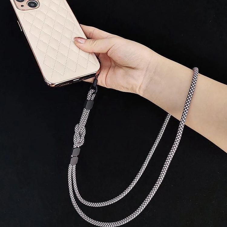 Dual-use Detachable Adjustment Mobile Phone Lanyard Anti-lost Wrist Rope, Light Brown, Black and Blue, Pink