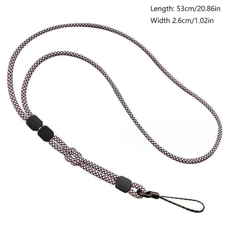 Dual-use Detachable Adjustment Mobile Phone Lanyard Anti-lost Wrist Rope, Light Brown, Black and Blue, Pink