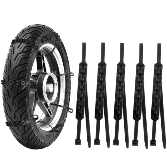 5pcs/Set Motorcycle Electric Two-Wheeler Non-Damaging Anti-Skid Chain Ties, Black, Green, Red