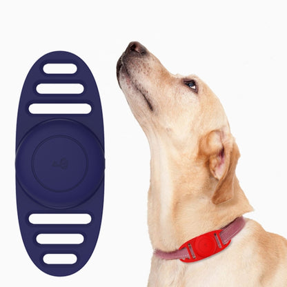 For Airtag Binaural Cover Waterproof Tracker Case Pet Collar Locator Silicone Cover, Black, White, Red, Pink, Yellow, Matcha Green, Light Purple, Violet Purple, Mint Green, Light Blue, Luminous Pink, Luminous Green, Luminous Blue