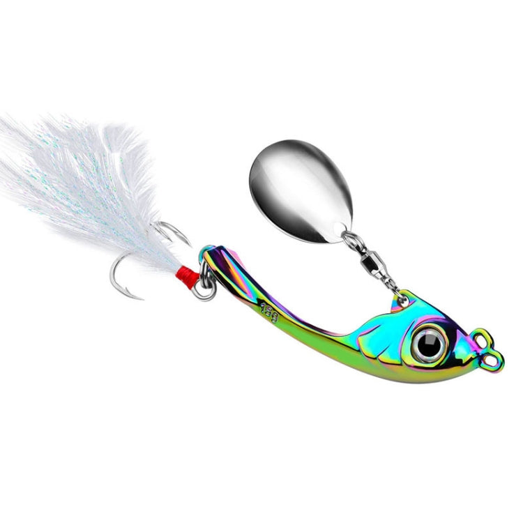PROBEROS DW570 Leurres de pêche, Paillettes tournantes, Lancer Long, Tremblement, Nage VIB, Micro Tremblement, Appât en alliage de zinc, 9g, 13g, 17g