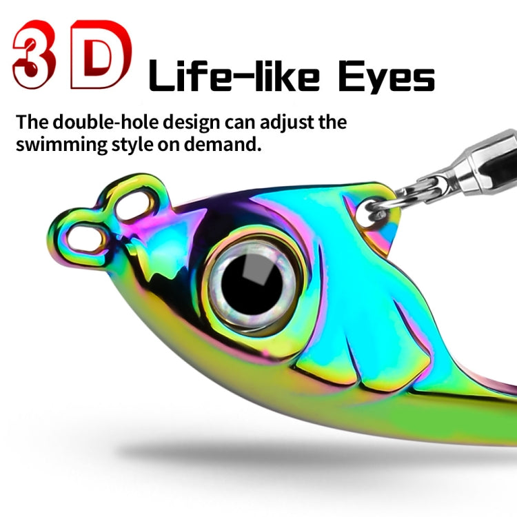 PROBEROS DW570 Leurres de pêche, Paillettes tournantes, Lancer Long, Tremblement, Nage VIB, Micro Tremblement, Appât en alliage de zinc, 9g, 13g, 17g