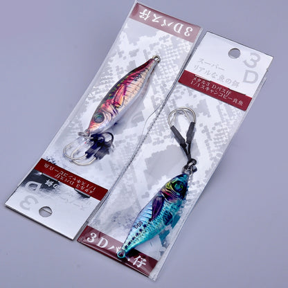 Leurre de pêche PROBEROS LF136, imitation appât 3D peint au pistolet, longue portée, eau douce, pour la pêche des fauvettes et achigans. Poids : 40g, 60g, 30g, 80g