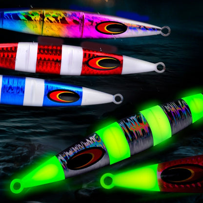 PROBEROS F125 Jogging Steelhead Deep Sea Boat Fishing Lure Rapid Sinking Sea Fishing Fake Bait, 30g, 100g, 150g, 200g, 250g, 60g