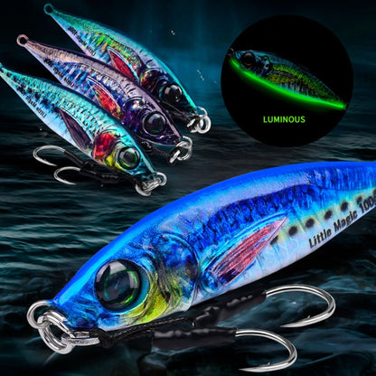 PROBEROS LF137 Leurre bionique 3D peint par pulvérisation, leader de ligne, poisson, longue distance, pêche en eau douce ou salée, appât lumineux, 28g, 40g, 60g, 100g, 120g, 180g, 80g, 150g, 200g