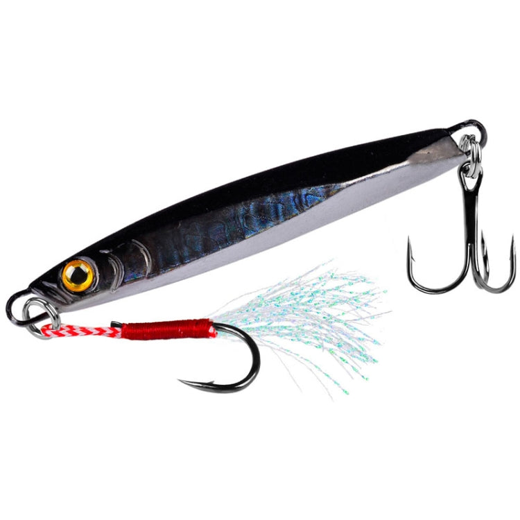 PROBEROS LF128 Leurre de pêche longue distance Plaque en fer Plomb Poisson Pêche en eau douce et mer Basse de pêche Métal Paillettes Appâts, 7g, 10g, 15g, 20g, 30g