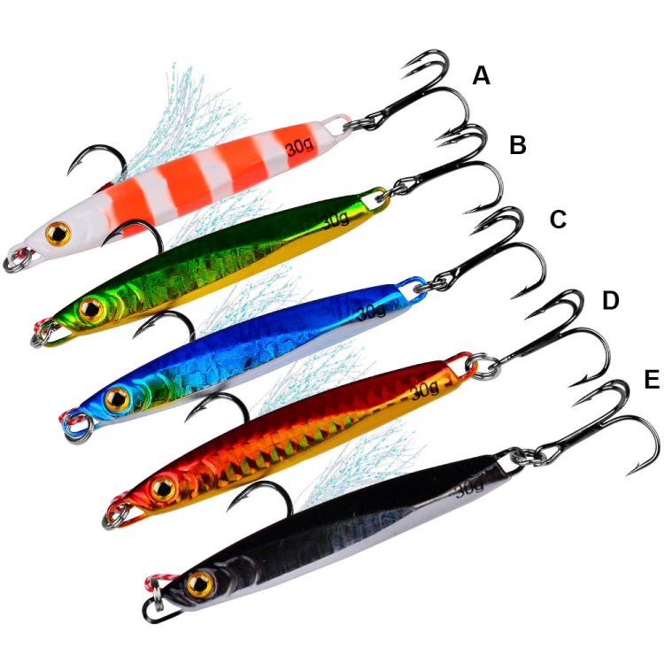 PROBEROS LF128 Leurre de pêche longue distance Plaque en fer Plomb Poisson Pêche en eau douce et mer Basse de pêche Métal Paillettes Appâts, 7g, 10g, 15g, 20g, 30g