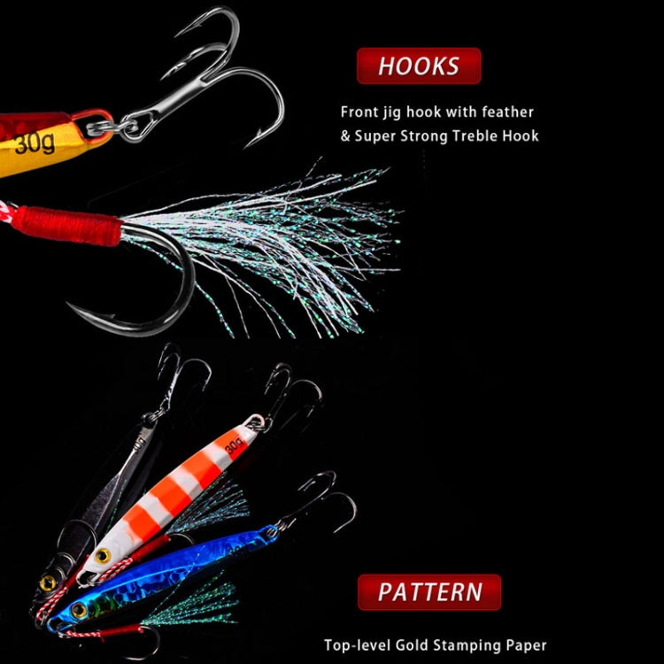PROBEROS LF128 Leurre de pêche longue distance Plaque en fer Plomb Poisson Pêche en eau douce et mer Basse de pêche Métal Paillettes Appâts, 7g, 10g, 15g, 20g, 30g