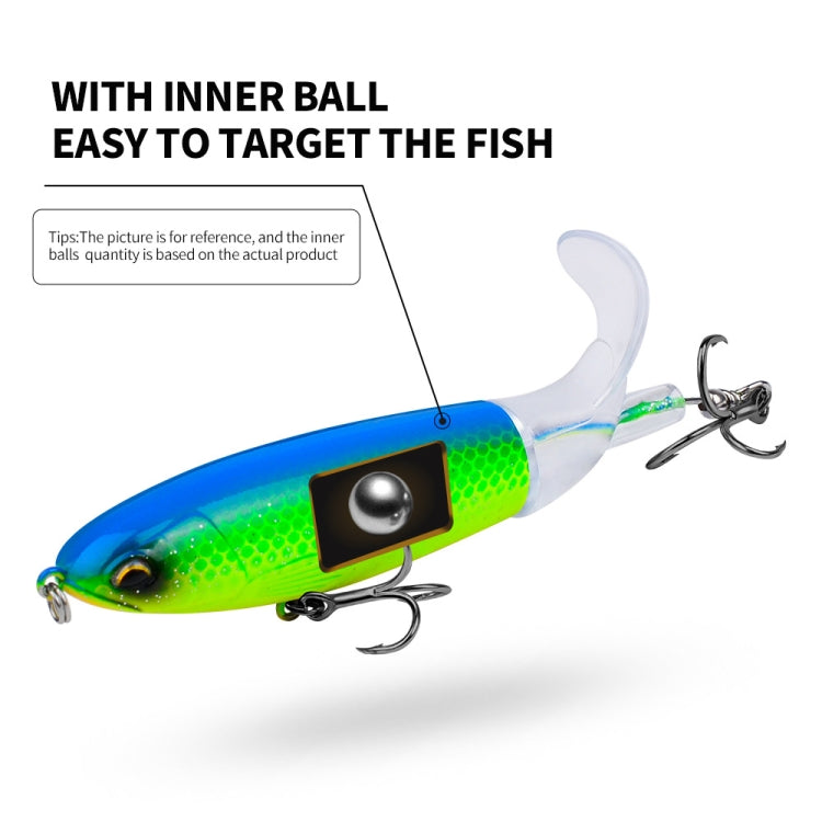PROBEROS DW601 Leurre de pêche rotatif à 360 degrés, hélice, leurre de surface, poisson flottant, 11,5 cm/16,5 g, 14,5 cm/32,5 g, 10,5 cm/13,5 g