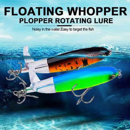 PROBEROS DW601 Leurre de pêche rotatif à 360 degrés, hélice, leurre de surface, poisson flottant, 11,5 cm/16,5 g, 14,5 cm/32,5 g, 10,5 cm/13,5 g