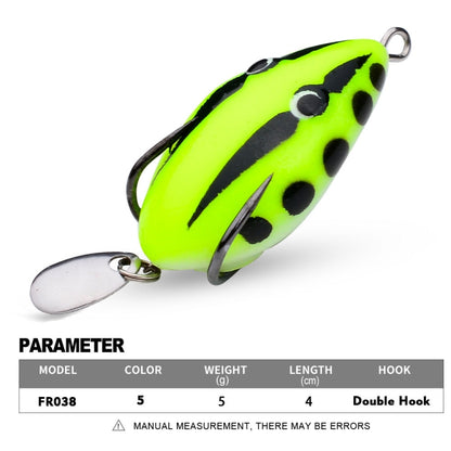 PROBEROS FR038 Simulation Thunderfrog Lure Fake Lure Blackfish Bait Converted Thunderfrog Soft Bait, 5g/4cm