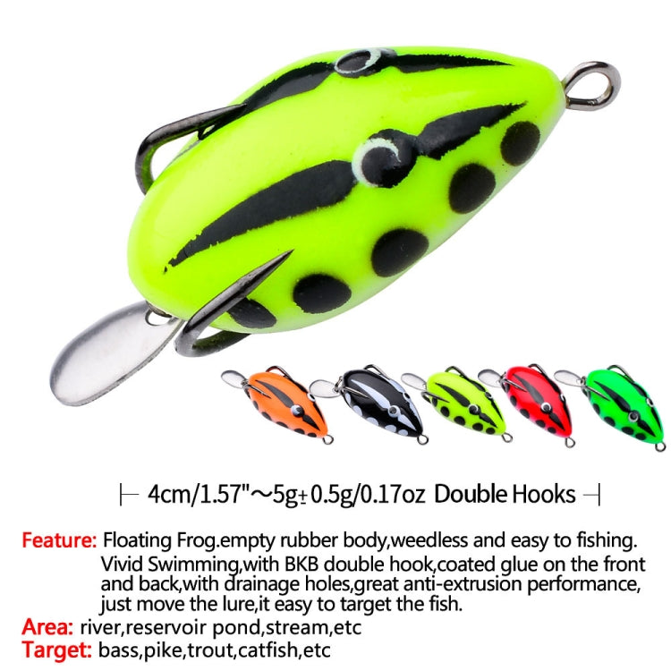 PROBEROS FR038 Simulation Thunderfrog Lure Fake Lure Blackfish Bait Converted Thunderfrog Soft Bait, 5g/4cm
