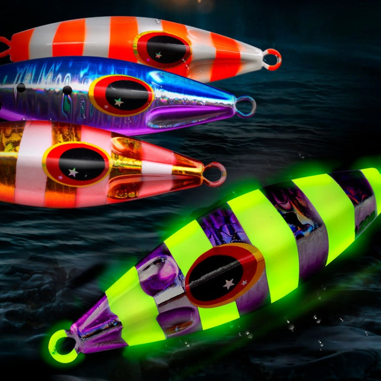 Leurre de pêche PROBEROS LF124 en fer profond, coulant lentement, basculant, lumineux, pour pêche en bateau, 30g, 40g, 60g, 80g, 100g, 120g