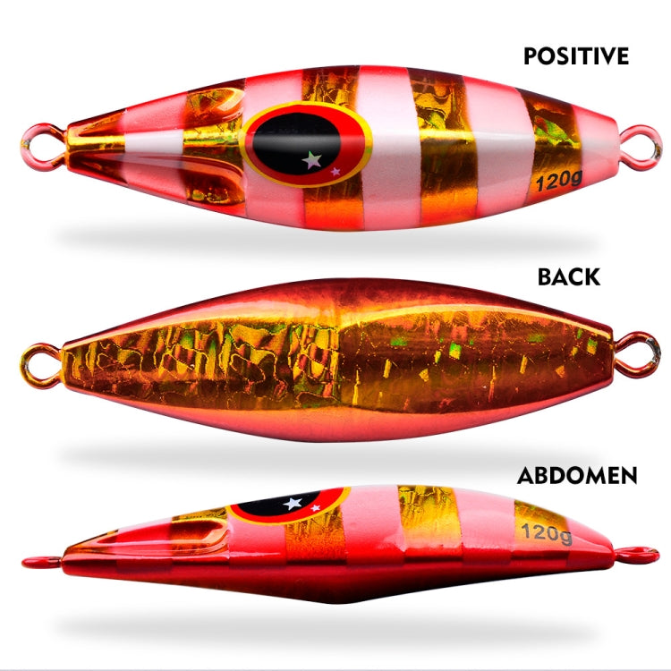 Leurre de pêche PROBEROS LF124 en fer profond, coulant lentement, basculant, lumineux, pour pêche en bateau, 30g, 40g, 60g, 80g, 100g, 120g