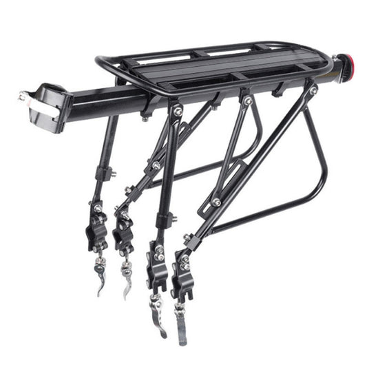 Porte-bagages arrière de vélo VTT en aluminium avec porte-bagages, semi-dégagement rapide, dégagement rapide complet