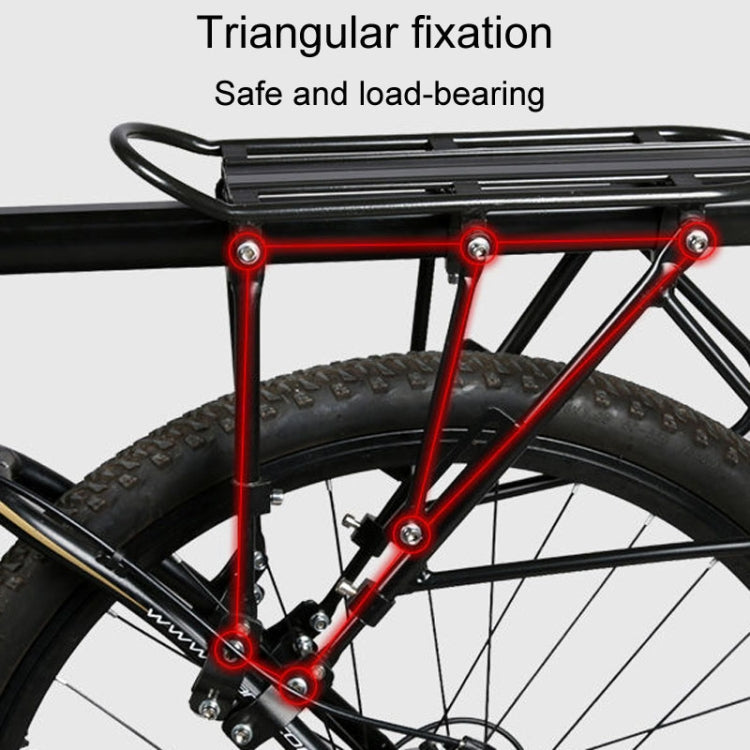 Bicycle Rear Rack Mountain Bike Aluminum Tail Rack With Carrier, Semi Quick Release, Full Quick Release