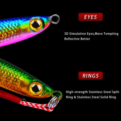 PROBEROS LF127 Long Casting Bait Small Leader Leurre de Pêche Bar Carpe Spinnerbait, 7g, 10g, 15g, 20g, 30g