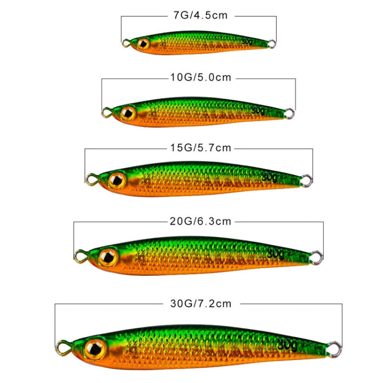 PROBEROS LF127 Long Casting Bait Small Leader Leurre de Pêche Bar Carpe Spinnerbait, 7g, 10g, 15g, 20g, 30g