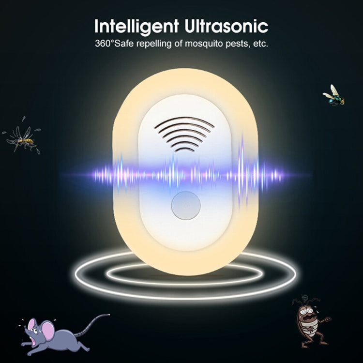 Adjustable Night Light Ultrasonic Mosquito Repeller Mini Home Electronic Mouse Repeller, US Plug, EU Plug, UK Plug, AU Plug