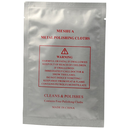4pcs /Pack  MESHUA Polishing Cloths For Watches, Fine Metals, Jewelry Cleaner And Tarnish Remover