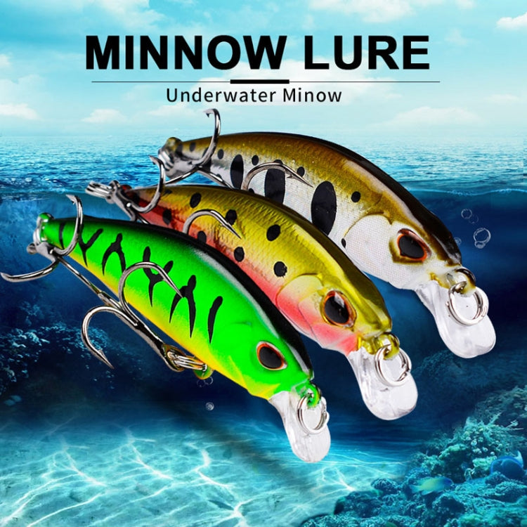 Leurre Minnow Coulant 5,3 cm 4,6 g, Leurre Dur Bionique en Plastique à Longue Portée pour la Pêche, Hameçon PROBEROS DW577 8003, Hameçon Ordinaire PROBEROS DW578