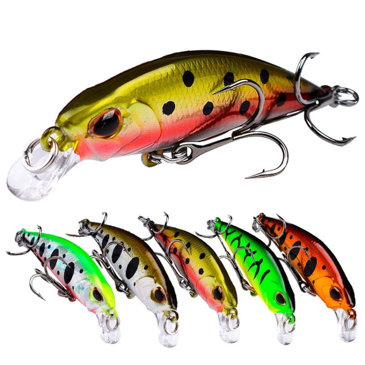 Leurre Minnow Coulant 5,3 cm 4,6 g, Leurre Dur Bionique en Plastique à Longue Portée pour la Pêche, Hameçon PROBEROS DW577 8003, Hameçon Ordinaire PROBEROS DW578