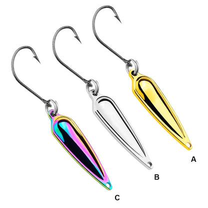 PROBEROS DW602 Leurre Métal Paillettes Longue Portée Paillettes Phalène Leurre Artificiel Bec de Canard, Couleur A, Couleur B, Couleur C
