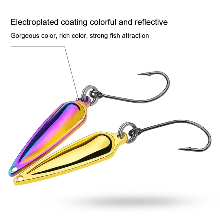 PROBEROS DW602 Long Casting Metal Sequins Lure Moth Sequins Warp Beak Fake Lure, Color A, Color B