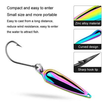 PROBEROS DW602 Long Casting Metal Sequins Lure Moth Sequins Warp Beak Fake Lure, Color A, Color B