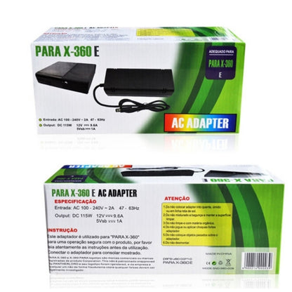 For Microsoft XBOX 360 E Console Power Supply Charger 135W 100-240V 2A AC Adapter, EU Plug, US Plug, UK Plug