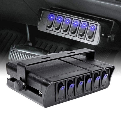 12V Ship Car 6-digit 3PIN Switch Panel Control System With Wiring