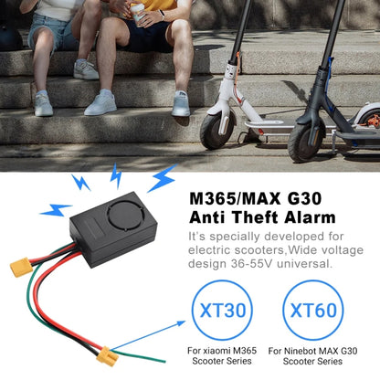 Détecteur d'alarme antivol 36-55V pour trottinette électrique + 2 télécommandes, pour Xiaomi M365, pour Ninebot Max G30