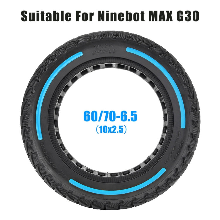 Pour trottinette électrique Ninebot Max G30 10 x 2,5 pouces Pneu plein Flick Color