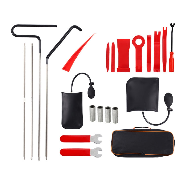 Kit d'outils d'urgence auxiliaires de démontage pour réparation audio de voiture, Orange 18 pièces/ensemble, Rouge violet 18 pièces/ensemble, Rouge 22 pièces/ensemble, Bleu 22 pièces/ensemble, Bleu 23 pièces/ensemble, 27 pièces/ensemble