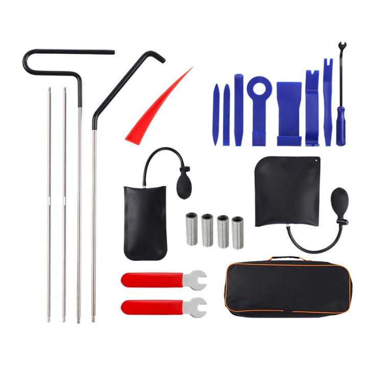 Kit d'outils d'urgence auxiliaires de démontage pour réparation audio de voiture, Orange 18 pièces/ensemble, Rouge violet 18 pièces/ensemble, Rouge 22 pièces/ensemble, Bleu 22 pièces/ensemble, Bleu 23 pièces/ensemble, 27 pièces/ensemble