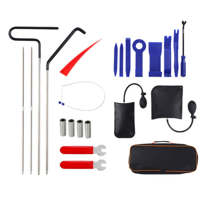 Kit d'outils d'urgence auxiliaires de démontage pour réparation audio de voiture, Orange 18 pièces/ensemble, Rouge violet 18 pièces/ensemble, Rouge 22 pièces/ensemble, Bleu 22 pièces/ensemble, Bleu 23 pièces/ensemble, 27 pièces/ensemble