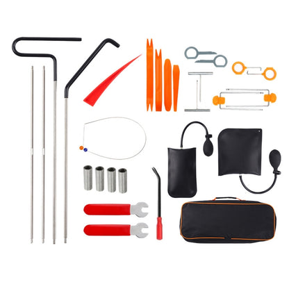 Kit d'outils d'urgence auxiliaires de démontage pour réparation audio de voiture, Orange 18 pièces/ensemble, Rouge violet 18 pièces/ensemble, Rouge 22 pièces/ensemble, Bleu 22 pièces/ensemble, Bleu 23 pièces/ensemble, 27 pièces/ensemble