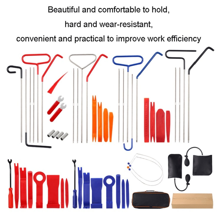 Kit d'outils d'urgence auxiliaires de démontage pour réparation audio de voiture, Orange 18 pièces/ensemble, Rouge violet 18 pièces/ensemble, Rouge 22 pièces/ensemble, Bleu 22 pièces/ensemble, Bleu 23 pièces/ensemble, 27 pièces/ensemble