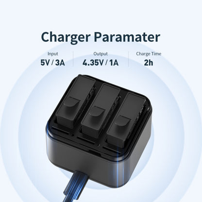 For DJI Osmo Action 4 / 3 AMagisn Battery Charger Seat, For DJI Osmo Action 4 / 3