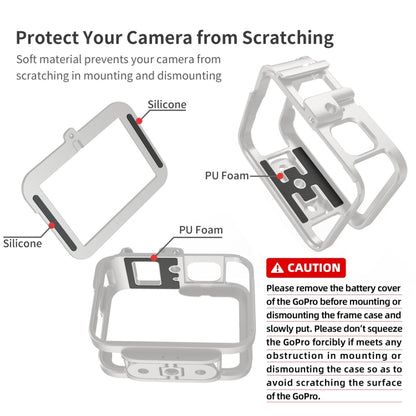 For GoPro HERO11 Black /10 Black /9 Black aMagisn Ultra-Light Metal Rabbit Cage Protection Border, For GoPro HERO11 Black /10 Black /9 Black