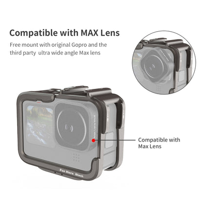 For GoPro HERO11 Black /10 Black /9 Black aMagisn Ultra-Light Metal Rabbit Cage Protection Border, For GoPro HERO11 Black /10 Black /9 Black