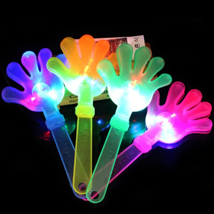 2pcs Mains applaudissantes lumineuses à claquer, accessoires d'encouragement événementiels, couleur aléatoire, 24cm, 28cm