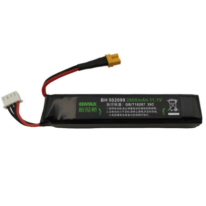 BMAX 11.1V High Rate 30C Discharge Water Marble Rifle Rechargeable Li-Ion Battery, SM, Green Shell Small Tamiya, XT30