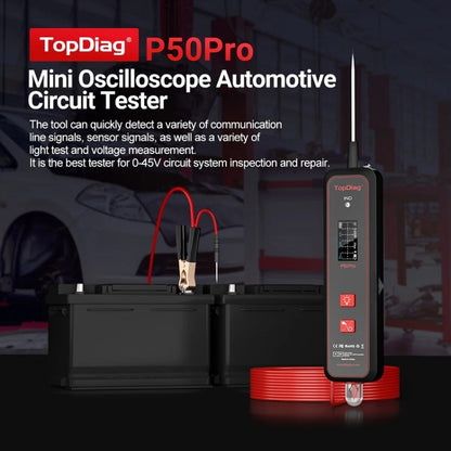 JDiag Mini Circuit Tester AC/DC Detection Multi-function Oscilloscope, P50 PRO