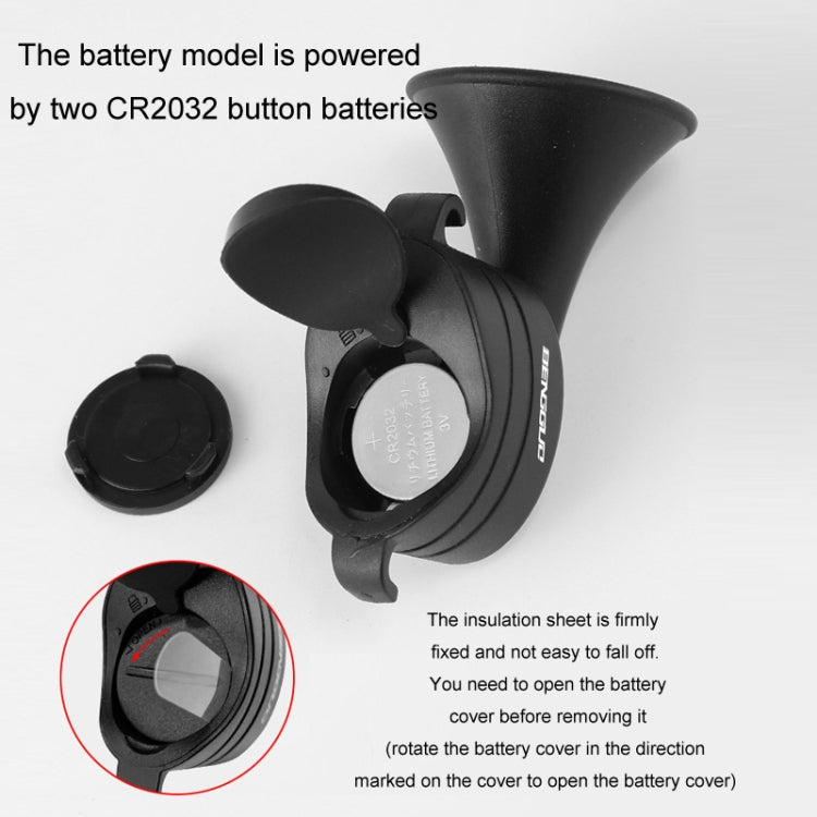 BENGGUO Bicycle Portable Electric Horn Children Bicycle Bell, Battery, Charging Model