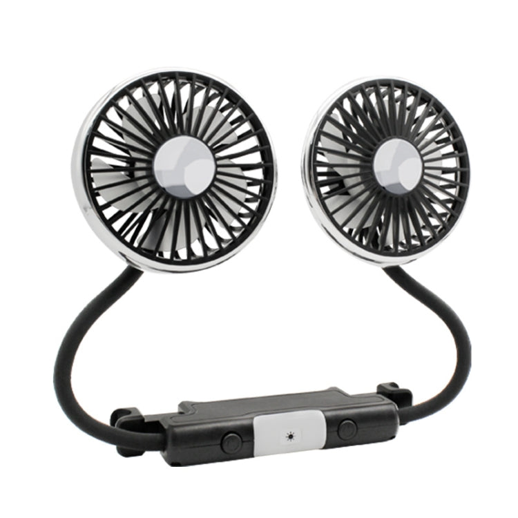 Ventilateur de siège de voiture à double tête avec lumière, F310