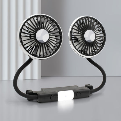 Ventilateur de siège de voiture à double tête avec lumière, F310