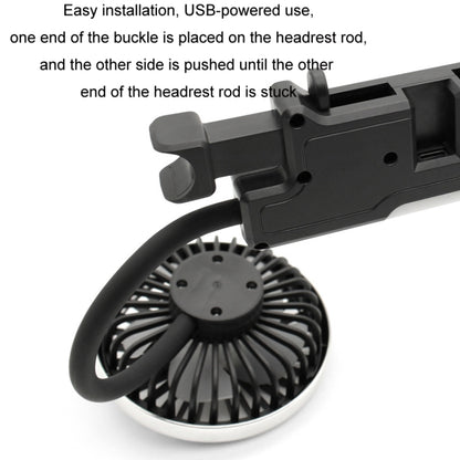 Ventilateur de siège de voiture à double tête avec lumière, F310