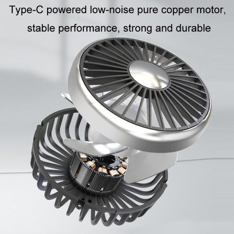 Ventilateur de siège de voiture à double tête avec lumière, F310